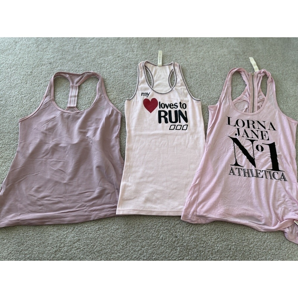 Lot Of 3 - Lorna Jane yoga athletic tank top woman's S